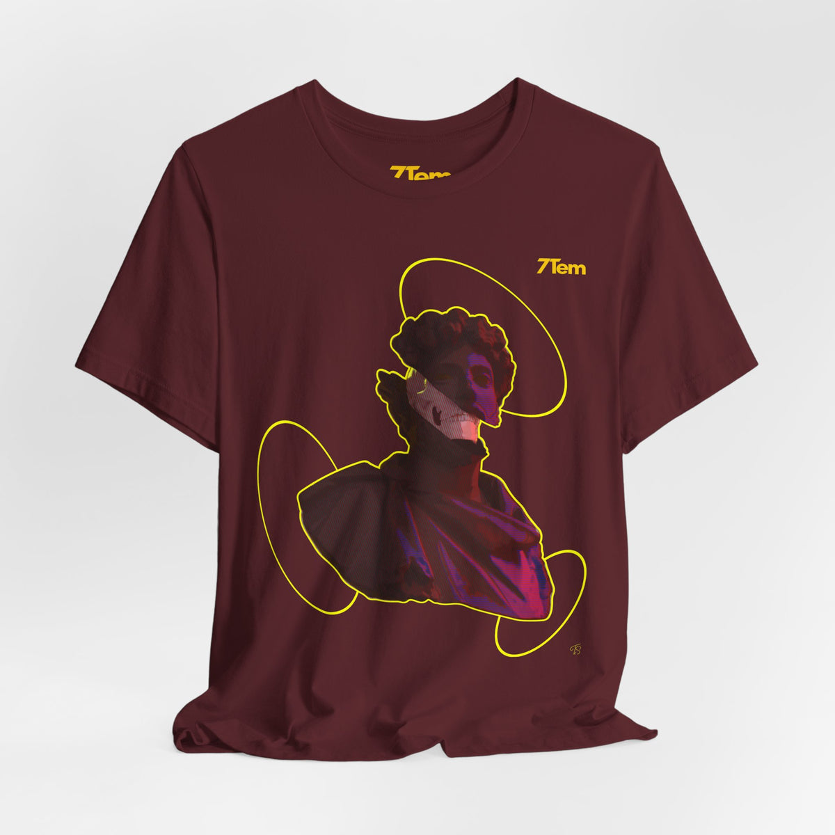 7tem MarcusM Tee — Sculptural Skull Graphic T-shirt